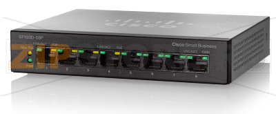 Коммутатор 8xLAN (PoE) Cisco SF110D-08HP-EU 