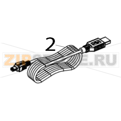 Кабель USB TSC PEX-1120 USB-кабель для принтера TSC PEX-1120Запчасть на деталировке под номером: 2