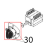 Ручка переключателя Angelo Po 1G1PE1E
