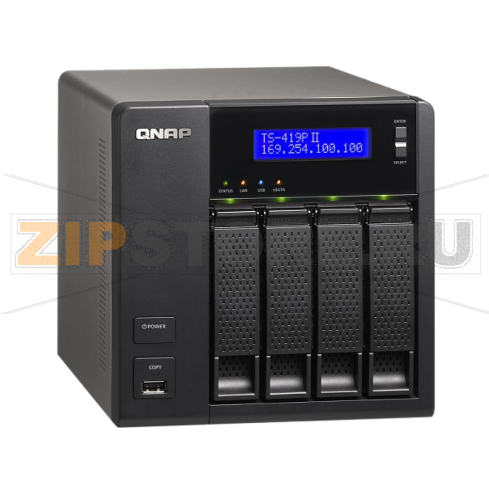 Накопитель сетевой QNAP TS-419P-II 