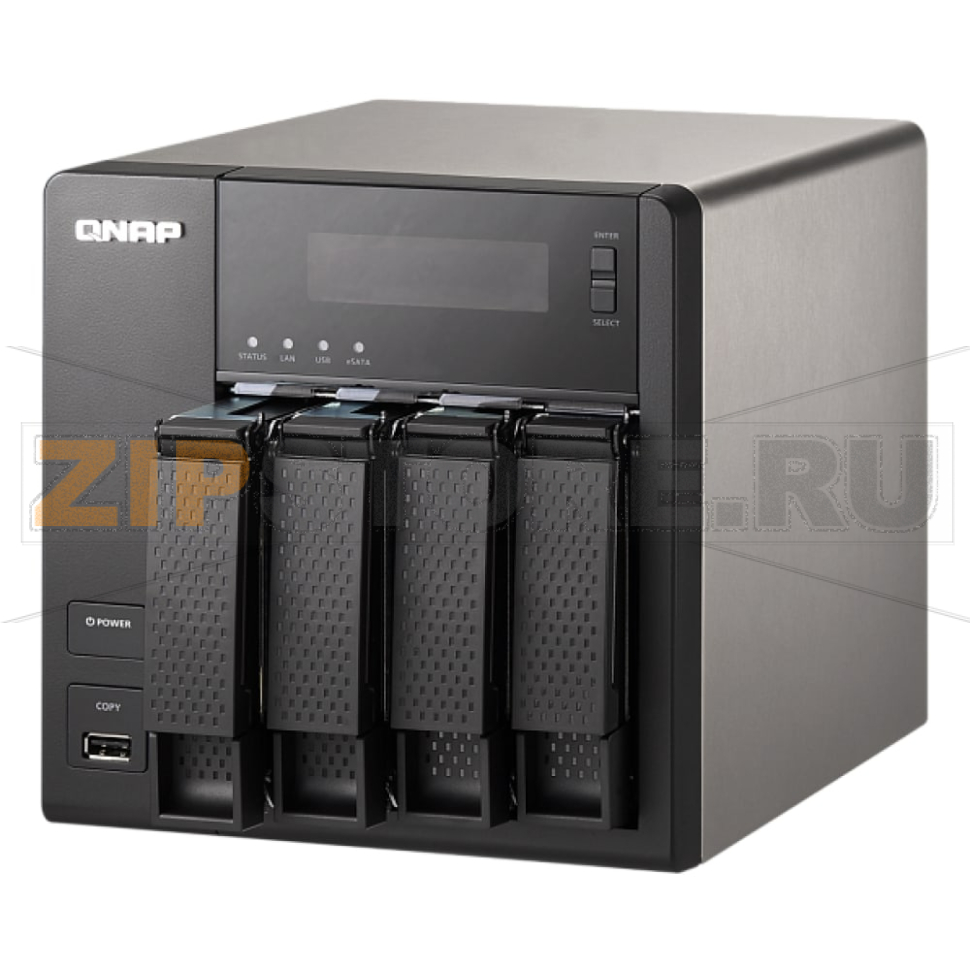 Накопитель сетевой QNAP TS-419P-II 