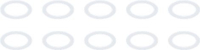 FLAT GASKET PTFE ø 58x43x2 mm 10Pcs B.A.