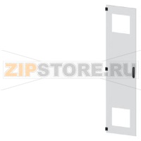 SIVACON, door, left, with cutout for filter fan, with ventilation openings H: 2200 mm, W: 500 mm, RAL 7035, Protection class 1 Siemens 8MF1250-2UT15-3BA2