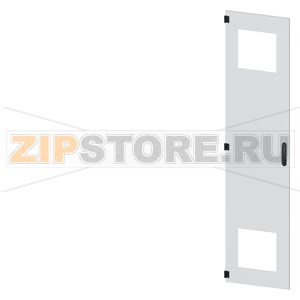 SIVACON, door, left, with cutout for filter fan, with ventilation openings H: 2200 mm, W: 500 mm, RAL 7035, Protection class 1 Siemens 8MF1250-2UT15-3BA2 