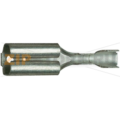 Клемма плоская 6.3 мм, 0.8 мм, 180°, металлик, 1 шт Klauke 1720 