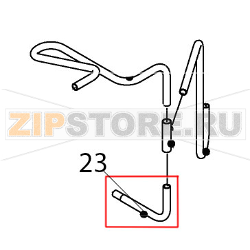 Pipe (A) - high side Hoshizaki IM-65NE-25 Pipe (A) - high side Hoshizaki IM-65NE-25Запчасть на деталировке под номером: 23