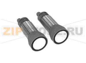 Датчик сквозного луча Through-beam ultrasonic barrier UBE4000-30GM-SA2-V15 Pepperl+Fuchs General specificationsSensing range0 ... 4000 mm , distance emitter-receiver 500 mm ... 4000 mmThrough-beam modeSingle path ultrasonic switchReference targetreceiverTransducer frequency85 kHzIndicators/operating meansLED greenalignment aidOFF: no ultrasonic signalflashing: uncertain areaON: positive receptionLED yellowswitching stateElectrical specificationsOperating voltage18 ... 30 V DC , ripple&nbsp10&nbsp%SSNo-load supply current35 mA emitter 25 mA receiverOutputOutput type2 switch outputs PNP, normally open/closed (complementary)Rated operating current200 mAVoltage drop&le 2.5 VSwitch-on delay100 ... 3000 msSwitching frequency&le 15 HzApprovals and certificatesUL approvalcULus Listed, General PurposeCSA approvalcCSAus Listed, General PurposeCCC approvalCCC approval / marking not required for products rated &le36 VAmbient conditionsAmbient temperature0 ... 60 °C (32 ... 140 °F)Storage temperature-40 ... 85 °C (-40 ... 185 °F)Mechanical specificationsConnection typeConnector M12 x 1 , 5-pinDegree of protectionIP65MaterialHousingnickel plated brass plastic components: PBTMass160 g each sensor