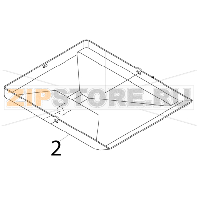 Water tank Hoshizaki IM-65NE-25 Water tank Hoshizaki IM-65NE-25Запчасть на деталировке под номером: 2
