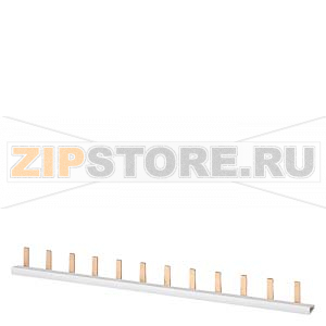 ШИНА ШТИФТОВОГО ТИПА УДАРОСТОЙКАЯ 10КВ.ММ. 2-ФАЗ. L=1016ММ БЕЗ КОНЦЕВЫХ ЗАГЛУШЕК Siemens 5ST3735 