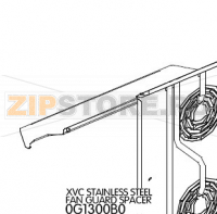 Stainless steel fan guard spacer Unox XBC 1005