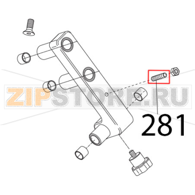 Prigioniero plastica M6x30 GLL Sirman Palladio 350 Automec Prigioniero plastica M6x30 GLL Sirman Palladio 350 AutomecЗапчасть на деталировке под номером: 281