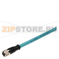 SIMATIC NET, СОЕДИНИТЕЛЬНЫЙ КАБЕЛЬ PROFIBUS M12 ДЛЯ ET200ECO, С ДВУМЯ УСТАНОВЛЕННЫМИ 5-ПОЛЮСНЫМИ СОЕДИНИТЕЛЯМИ M12, ДЛИНА 0,5 М Siemens 6XV1830-3DE50