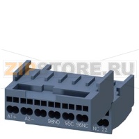 КЛЕММЫ ЦЕПЕЙ УПРАВЛЕНИЯ 3RA61 ПРУЖИННЫЕ, 2 КЛЕММЫ В УПАКОВКЕ Siemens 3RA6920-2B