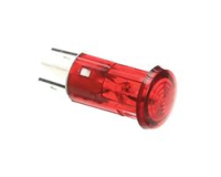 INDICATORE LUMINOSO, 125 VOLT ROSSO