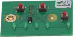 PUSH-BUTTON PANEL PC BOARD 66x43 mm 