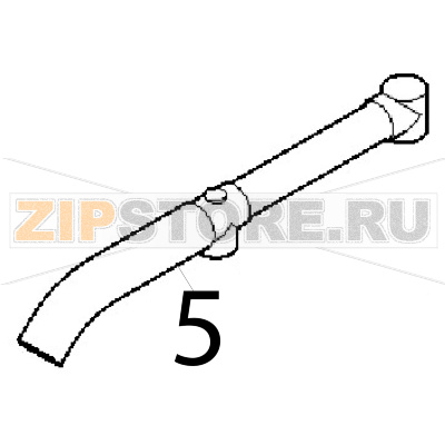 Horizontal exhaust pipe Angelo Po FM1221E1 Horizontal exhaust pipe Angelo Po FM1221E1Запчасть на деталировке под номером: 5