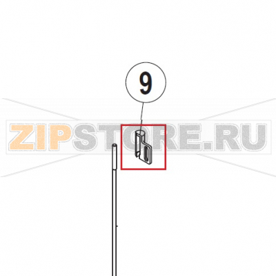 Holding stripe - reed switch Hobart UXT-10A                                    Holding stripe - reed switch Hobart UXT-10AЗапчасть на сборочном чертеже под номером: 9Название запчасти на немецком языке языке: Holding stripe - reed switch Hobart UXT-10A