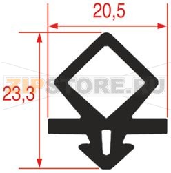 УПЛОТНИТЕЛЬ ВРАЩАЮЩЕЙСЯ ДВЕРИ TN - 25 М 