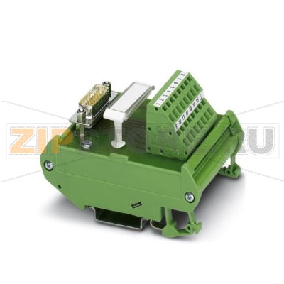 Модуль VARIOFACE Phoenix Contact FLKMS-D15 SUB/S/ZFKKDS/PE с пружинными зажимами и штыревым мини-разъемом D-Sub, а также встроенным РЕ-контактом для подсоединения печатной платы и несущей рейки, количество контактов: 15.Минимальный заказ: 1 шт.Упаковка: 1 шт.