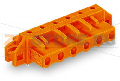 MCS MIDI Classic Розетка под пайку THT; 0.6 x 1.0 mm solder pin; угловые; зажимное кольцо; Шаг контактов 7,62 мм; 7-пол.; оранжевые Wago 232-867/031-000 Встроенные тестовые порты для тестовых штекеров O 2 ммДля соединений "провод-провод" и "плата-провод"Выходы под печатные платы с защитой от касанияЛегко идентифицируемые входы и выходы печатной платыВозможны варианты кодировки...
