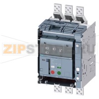 draw-out molded case circuit breaker with guide frame and PSS frame 1600; with RTC and 4AUX trip alarm switch S24; Icu "H" Icu=85kA @ 415V, 3-pole ETU320, LI, In=800A rotary coding switch Ir=320...800A Ii=1.5...15 x In N conductor protec. adjustable opt.