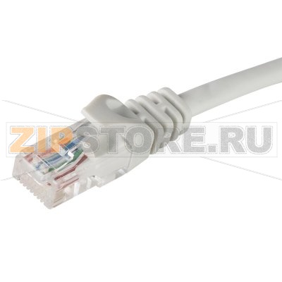 Коммутационный шнур (патч-корд), кат.5Е UTP, LSZH, 0,5м, серый 