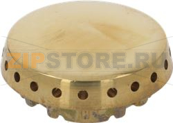 BURNER CAP PERFORATED BRASS POLISHED 