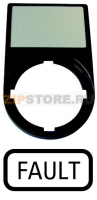 Шильдик "FAULT" с держателем 30х50, черный Eaton M22S-ST-GB8