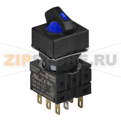 Переключатель селекторный, Ø отверстия: 16 мм Autonics S16SRS-L6B2C12 