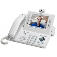 IP-видеотелефон 48 В/DC, 2xGE (PoE), 6 линий, SIP, RJ-45, 640х480 пкс Cisco CP-9971-W-CAM-K9