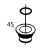 Drain support Fagor FI-100