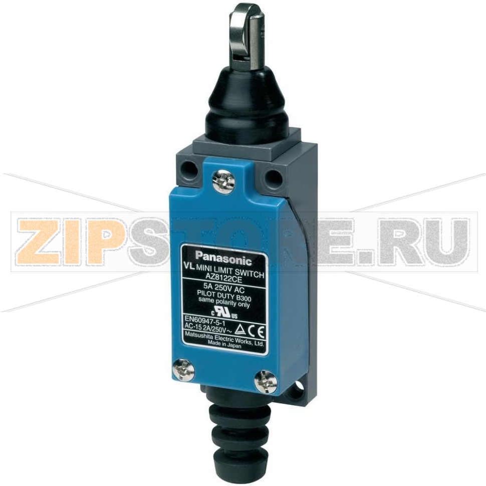 Выключатель концевой с роликом 115 В/DC, 250 В/AC, 5 А, IP64, 1 шт Panasonic AZ8122CEJ 