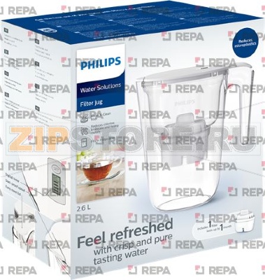 WATER FILTER PITCH. W/TIMER 2.6L PHILIPS 