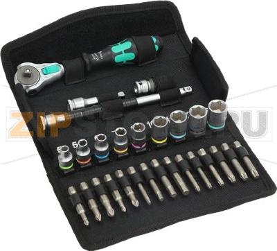 ТРЕЩЁТКА 1/4 ДЮЙМА С КОМПЛЕКТОМ ИЗ 18 СМЕННЫХ ВТУЛОК 