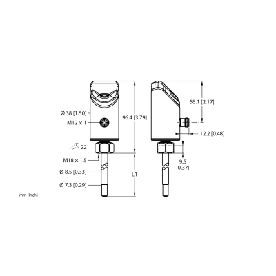 Датчик контроля потока Turck FS101-300L-00-2UPN8-H1141 