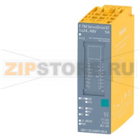 SIMATIC F-TM ServoDrive ST, drive controller for servo drives in the protective extra low voltage range <(><<)>60V, 24VDC to 48VDC motor supply voltage, output current 5A,for SIMATIC ET 200SP, integrated brake chopper, STO hardwired Siemens 6BK1136-6AB00-