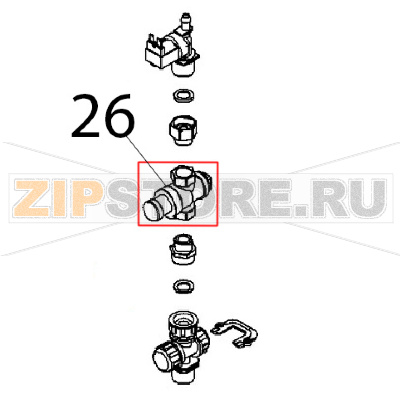 Ridutt. pres. F-F Ø: 1/2" Angelo Po BX61E Ridutt. pres. F-F Ø: 1/2" Angelo Po BX61EЗапчасть на деталировке под номером: 26