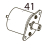 Ribbon motor (take-up) Toshiba TEC B-SX4T-GS20-QM-R