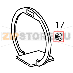 Nut machine KitchenAid 5K45SSEWH Nut machine KitchenAid 5K45SSEWHЗапчасть на деталировке под номером: 17