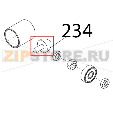 Parac. carr. M5x12 perett. Sirman Mirra 300 Y09 Parac. carr. M5x12 perett. Sirman Mirra 300 Y09Запчасть на деталировке под номером: 234