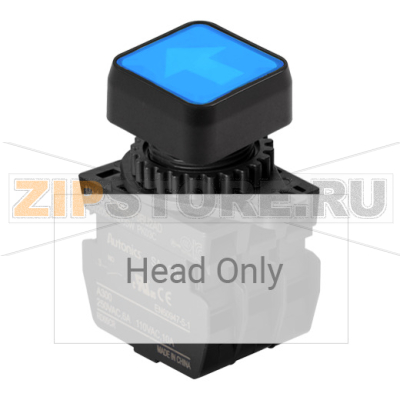 Выключатель кнопочный, Ø отверстия: 22/25 мм Autonics S2PRS-P3BU 