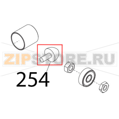 Parac. carr. perett. M5x12 Sirman Mirra 250 C Parac. carr. perett. M5x12 Sirman Mirra 250 CЗапчасть на деталировке под номером: 254