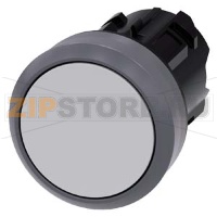 АКТУАТОР КНОПКИ, 22MM, КРУГЛ., ПЛАСТИК С МЕТАЛЛИЧЕСКИМ ФРОНТАЛЬНЫМ КОЛЬЦОМ, КНОПКА СЕРАЯ ПЛОСКАЯ БЕЗ ФИКСАЦИИ, С ГРАВИРОВКОЙ ЛАЗЕРОМ, КАСТОМИЗИРОВАННАЯ МАРКИРОВКА ИЛИ ГРАФИЧЕСКИЕ СИМВОЛЫ В СООТВЕТСТВИИ С ВЫБОРОМ В КОНФИГУРАТОРЕ SIRIUS ACT (CIN) Siemens 3S