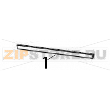 Peel/tear bar Zebra ZT600 Peel/tear bar Zebra ZT600Запчасть на деталировке под номером: 1
