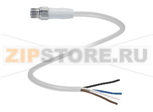 Кабель датчика-исполнительного устройства Cable connector V1S-GV4A-2M-PP-H1 Pepperl+Fuchs Описание оборудованияSingle-ended male cordset, M12, V4A stainless steel, hygienic design, 4-pin, PP cable