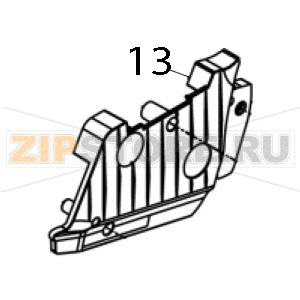 Ribbon base cover (right) TSC TE310 Ribbon base cover (right) TSC TE310Запчасть на деталировке под номером: 13