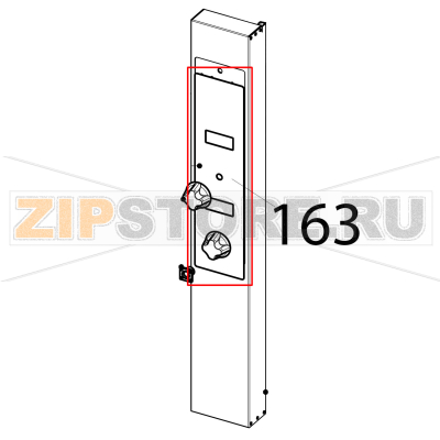 Plate &quot;D&quot; Tecnoinox EFB06DSL Plate "D" Tecnoinox EFB06DSLЗапчасть на деталировке под номером: 163