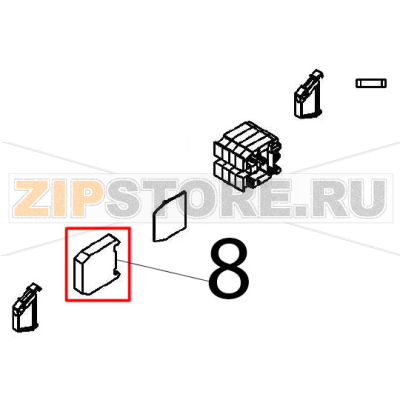 Ground terminal Angelo Po FX61E1 Ground terminal Angelo Po FX61E1Запчасть на деталировке под номером: 8