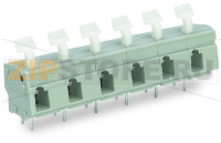 PCB terminal block; push-button; 2.5 mm; Pin spacing 10/10.16 mm; 12-pole; suitable for Ex-e applications; CAGE CLAMP®; commoning option; 2,50 mm; light gray Wago 257-662/000-009/999-950