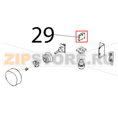 Contact 1NO Angelo Po FX61E2 Contact 1NO Angelo Po FX61E2Запчасть на деталировке под номером: 29